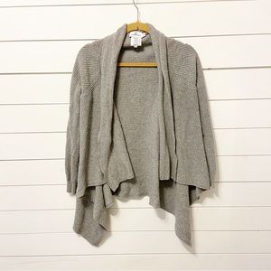 Vineyard Vines | Gray Knit Layered Cashmere/ Angora Blend Cardigan Size Medium